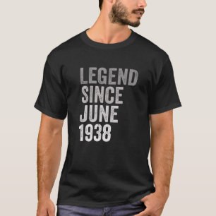 Camiseta Lenda Desde Junho De 1938 Incrível 83 Anos 83 Rd B