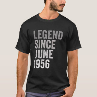 Camiseta Lenda Desde Junho De 1956 Incrível 65 Anos 65 Hora