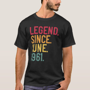 Camiseta Lenda Desde Junho De 1961 60º Aniversário 60 Anos
