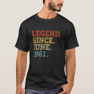 Camiseta Lenda Desde Junho De 1961 60º Aniversário Homens M