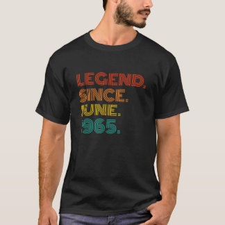 Camiseta Lenda Desde Junho De 1965 Tee Vintage 1965 Anniver