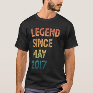 Camiseta Lenda Desde Maio 2017 8º Aniversário Meninos Menin