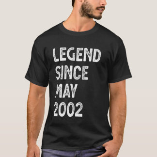 Camiseta Lenda Desde Maio 2302 23º Aniversário Homens Mulhe