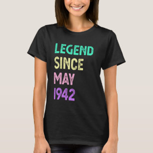 Camiseta Lenda Desde Maio de 1942 83º Aniversário Homens Mu