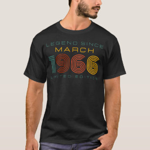 Camiseta Lenda Desde Março de 1966, Edição Limitada Masculi