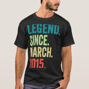 Camiseta Lenda Desde Março De 2015 Menina De 8 Anos 8º B