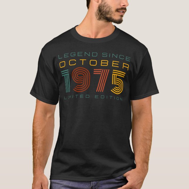 Camiseta Lenda Desde Outubro de 1975, Edição Limitada Mascu (Frente)