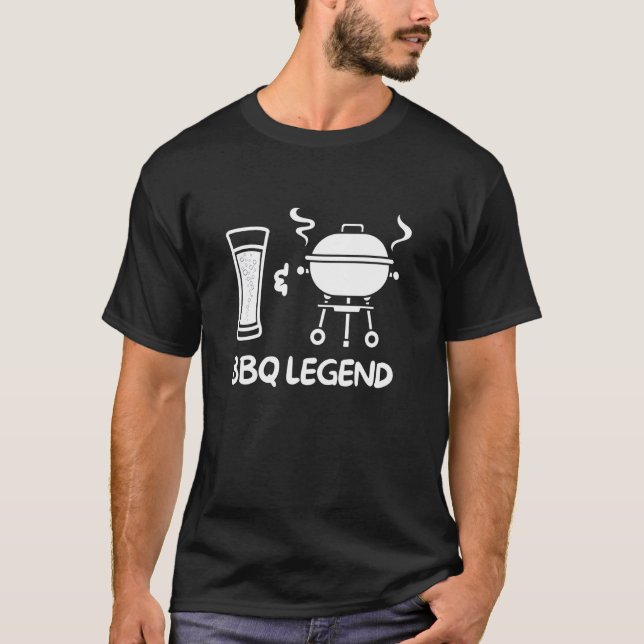 Camiseta Lenda Divertida de Churrasco (Frente)
