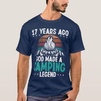 Camiseta Lenda do Acampamento de 17 Anos Scout 17Aniversári