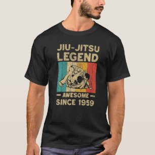 Camiseta Lenda do BJJ Jiu-Jitsu de 63 Anos Incrível desde 1