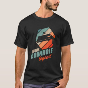 Camiseta Lenda do Cornhole Bêbado Sacos de Feijão Toss Corn