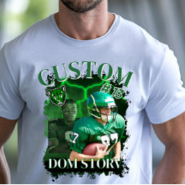 Camiseta Lenda do Futebol Personalizada Estilo Bootleg Vint