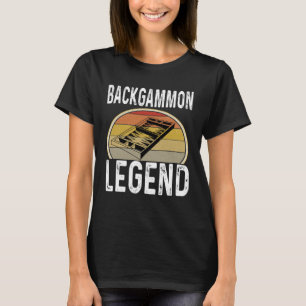 Camiseta Lenda do Gamão Dado Jogo Jogador Vencedor Dizendo