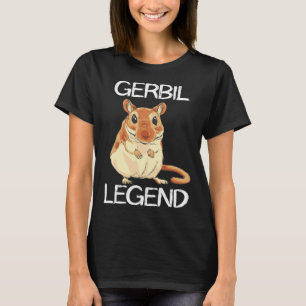 Camiseta Lenda do Gerbil Animal do Deserto Roedor Rato Prop