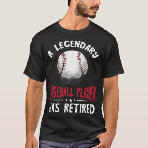 Camiseta Lenda do jogador de beisebol aposentado Bola de so
