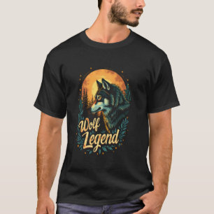 Camiseta Lenda do Lobo Lenda do Lobo ao Luar Gráfico