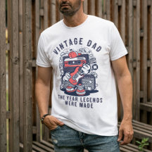 Lenda do Pai Vintage Personalizado Ano Cassete Ret