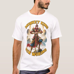 Camiseta Lenda do Rei Macaco 2 Homens Branco