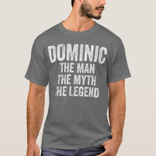 Camiseta Lenda Dominiche Manhe Primeiro Nome Dominic