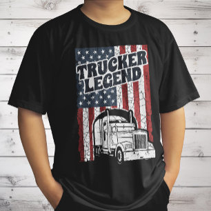 Camiseta Lenda dos Caminhoneiros Piada de Motorista de Cami