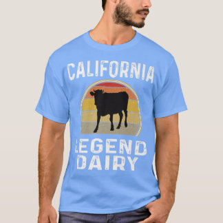 Camiseta Lenda dos Leiteiros da Califórnia Pecuária Vaca Fu