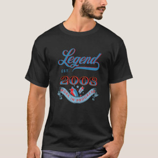 Camiseta Lenda Estabelecida 2008 Trabalho Em Andamento Aniv
