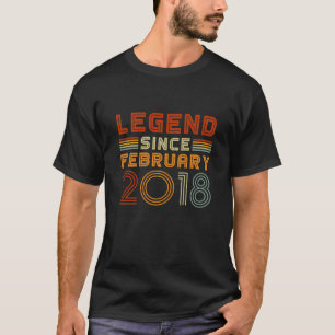 Camiseta Lenda Infantil Desde Fevereiro De 2018 Meninas Vin