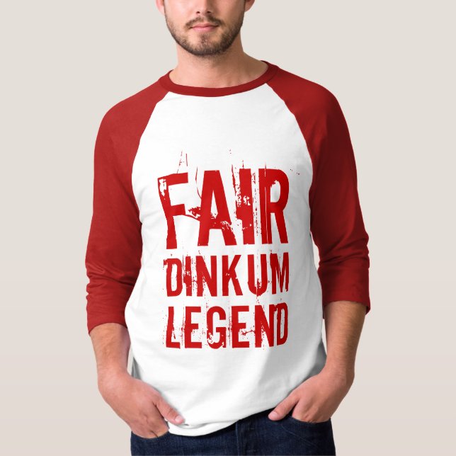 Camiseta Lenda Justa Dinkum T-Shirt (Frente)