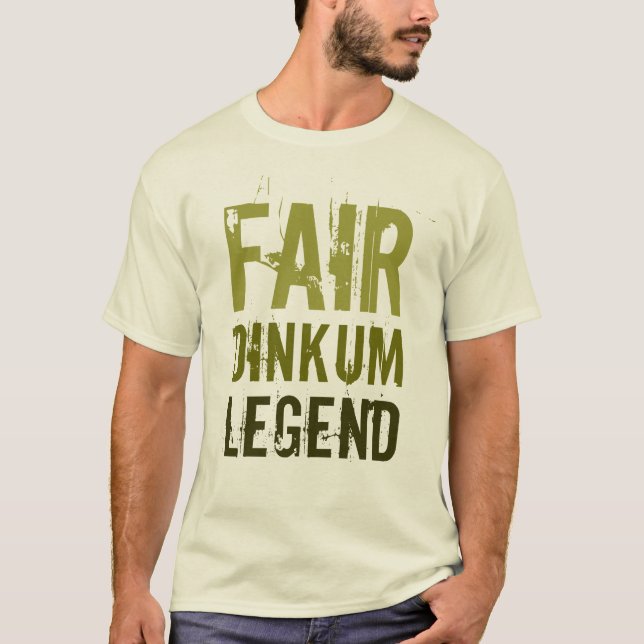 Camiseta Lenda Justa Dinkum T-Shirt (Frente)