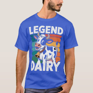 Camiseta Lenda Laticínio Fazendeiro Engraçado Vaca Fazendei