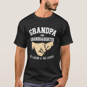 Camiseta Lenda Legado Cumprimento Correspondente Avô e Neta