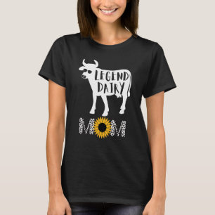 Camiseta Lenda Leiteira Mãe De Vaca Padrão De Vaca Para Mul