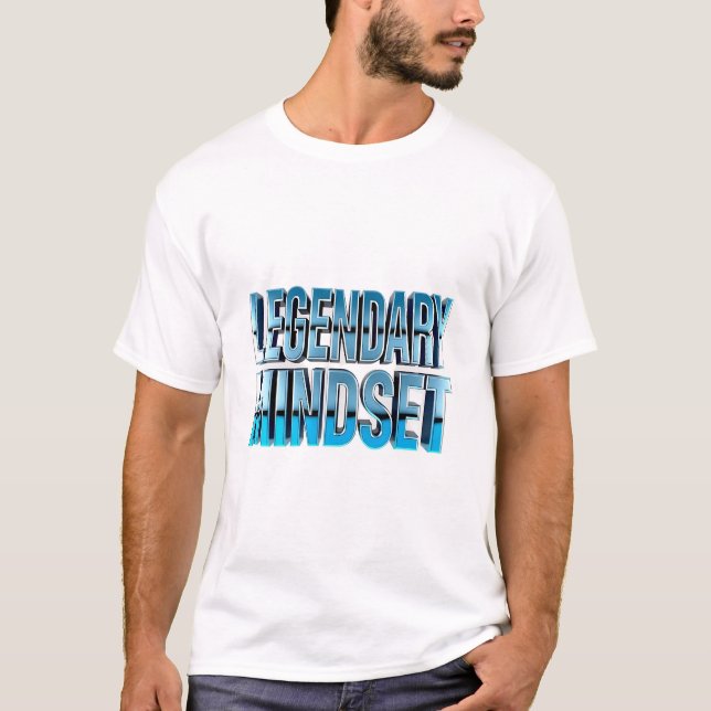 Camiseta Lenda Liberada: Teto do Mindset 3D Futurístico (Frente)