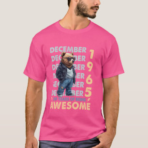 Camiseta Lenda Masculina Dezembro 1965 59º Aniversário Urso