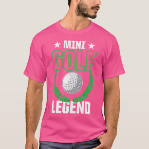 Camiseta Lenda Mini Golf Engraçada Lenda Miniatura Bola de
