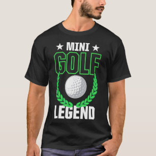 Camiseta Lenda Mini Golf Engraçada Miniatura Bola de Golfe