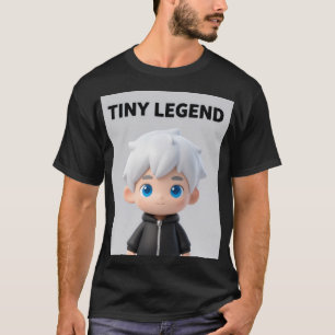 Camiseta Lenda Minúscula Cabelo Branco Chibi Streetwear Grá