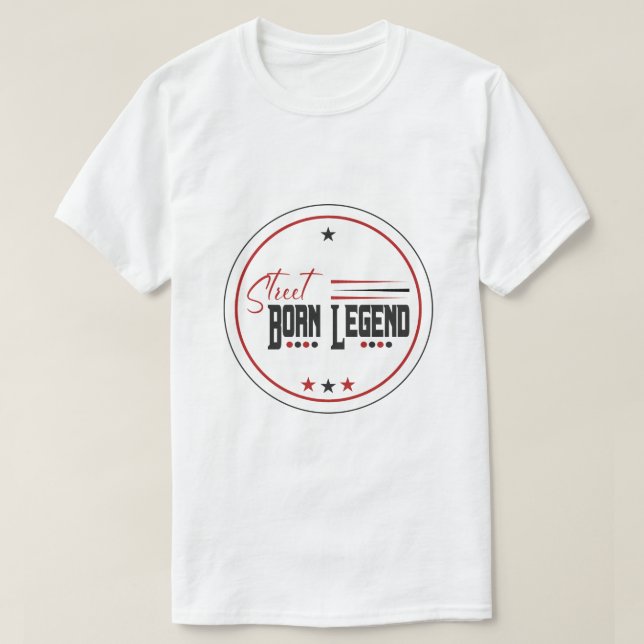 Camiseta lenda nascida na rua (Frente do Design)