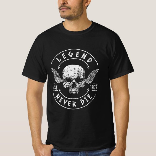 Camiseta Lenda Nunca Morre 1977 (Frente)