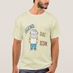 Camiseta Lenda. Pai. Icon. Dia dos Pais