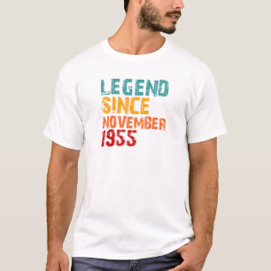 Camiseta Lenda Presentes de Aniversário de 70 anos para Hom