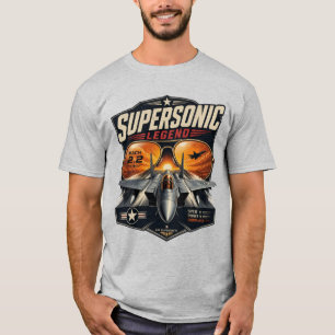 Camiseta Lenda Supersônica Caça a Jato Mach 2.2