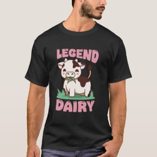 Camiseta Lenda Vaca Leiteira Kawaii Fofa Engraçada