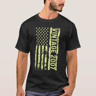 Camiseta Lenda Vintage Bandeira Dos EUA Desde 2007 Para Hom