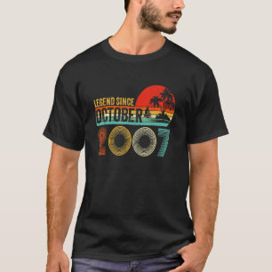 Camiseta Lenda Vintage de 15 anos desde outubro de 2007 15