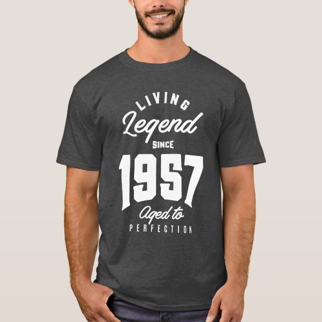 Camiseta Lenda viva desde 1957 (Frente)