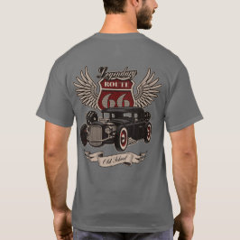 Camiseta Lendária Rota 66 Hot Rod Par de Dados Old School