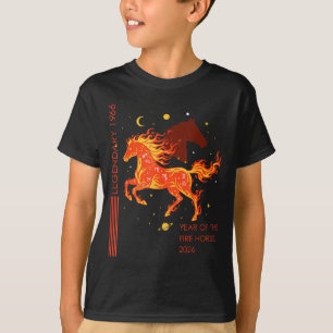 Camiseta Lendário cavalo de fogo 1966 aniversário de 60 ano