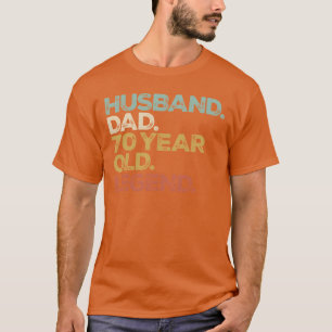 Camiseta Lendário de 70 anos Marido Pai retrô