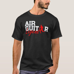 Camiseta Lendário de Guitarra Air Guitarrista Músico Fu